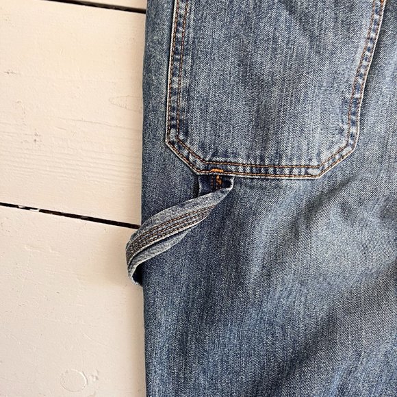 Vintage Y2K Bongo Low Rise flare Carpenter Jeans - 100% Cotton - Picture 7 of 10